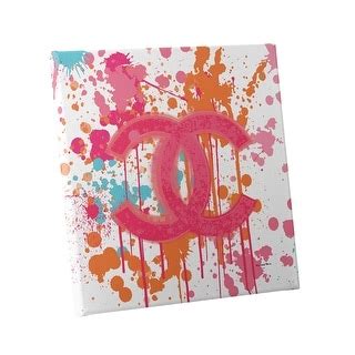 chanel splatter poster|Chanel Logo Pink Splatter .